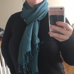 EUC jade/teal colored scarf
